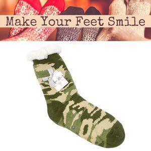 Alexa Rose Sock Bootie with Grippers and Sherpa Lining